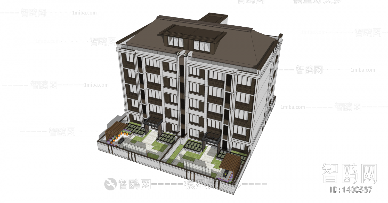 New Chinese Style Building Appearance