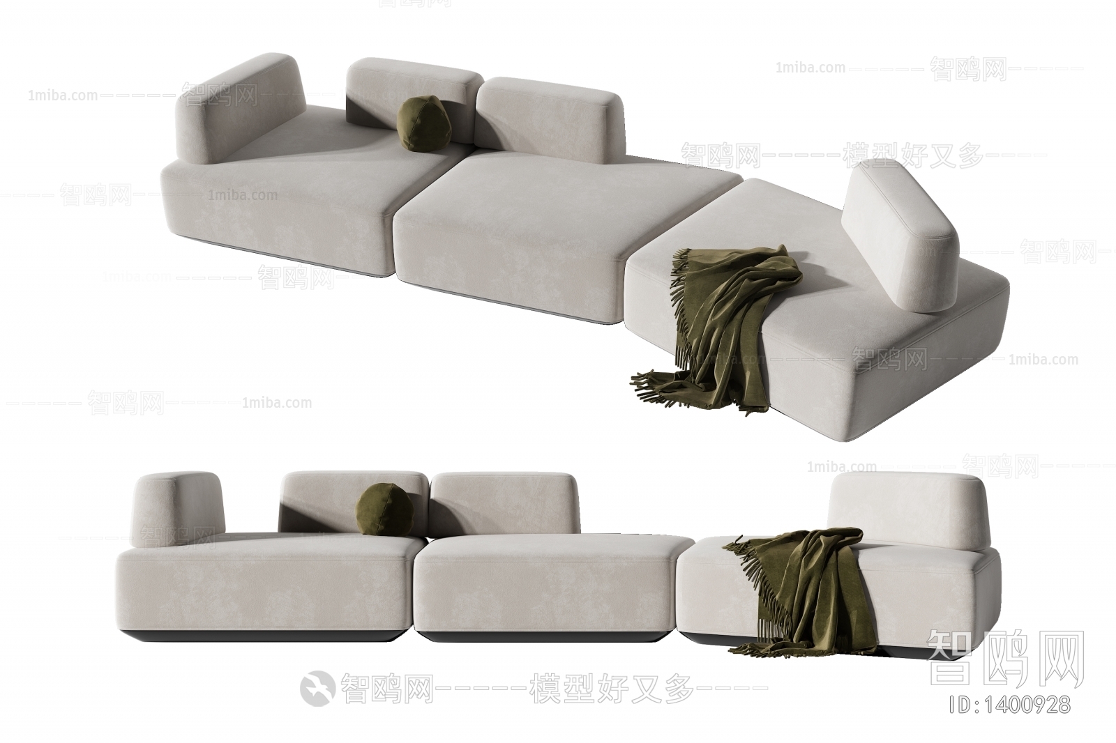 Modern Multi Person Sofa