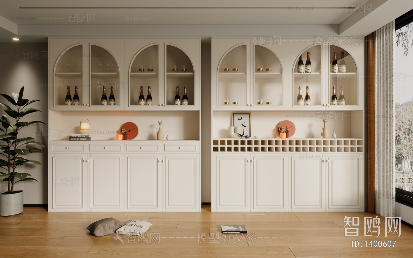 European Style Wine Cabinet