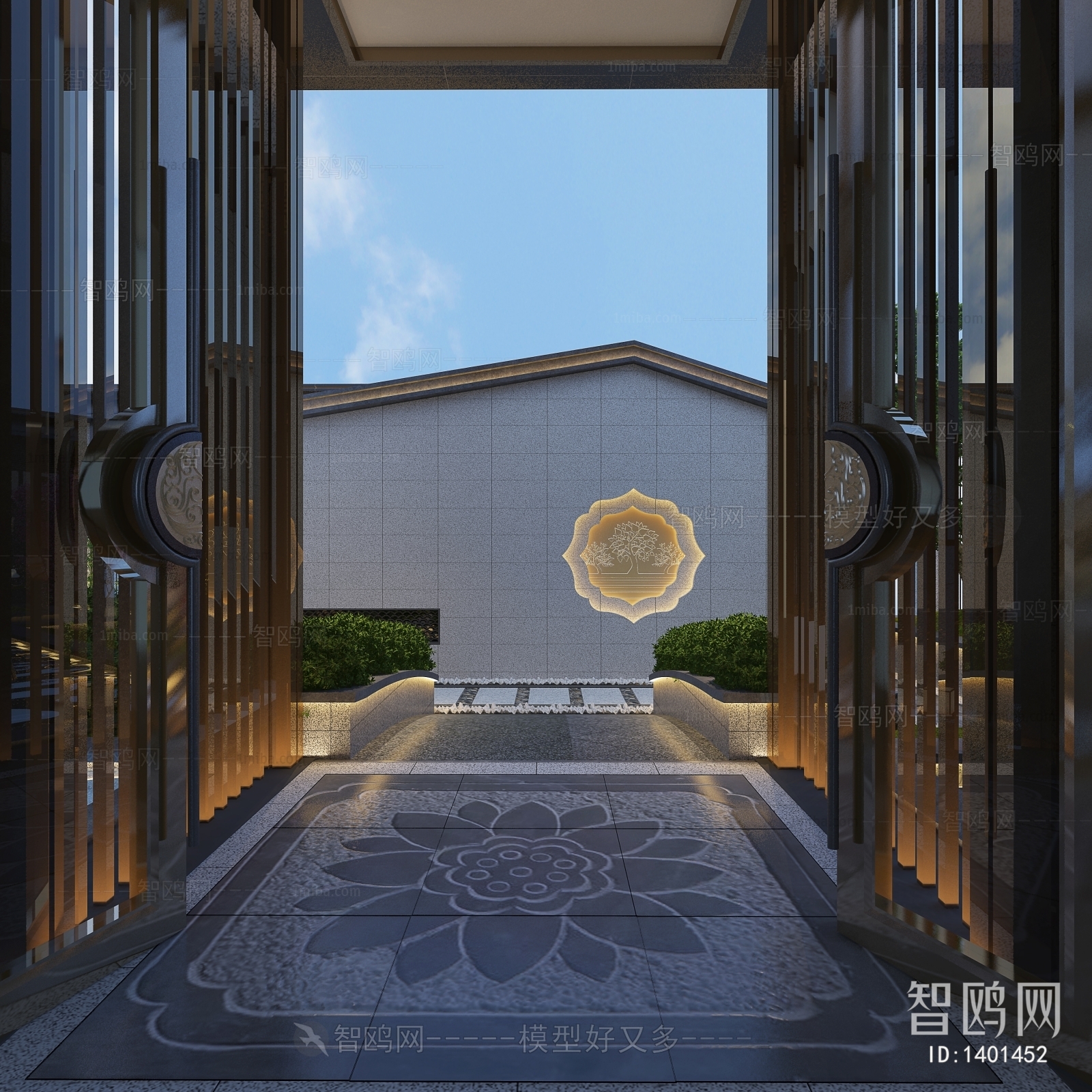 New Chinese Style Garden Landscape