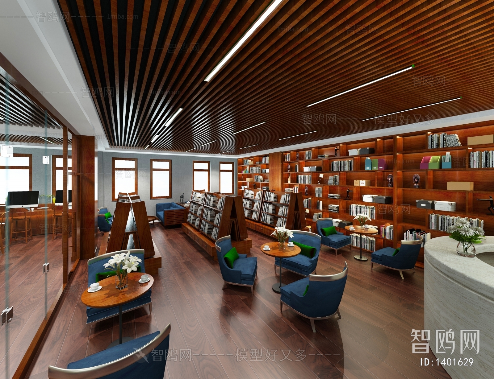 Chinese Style Bookstore Book Bar