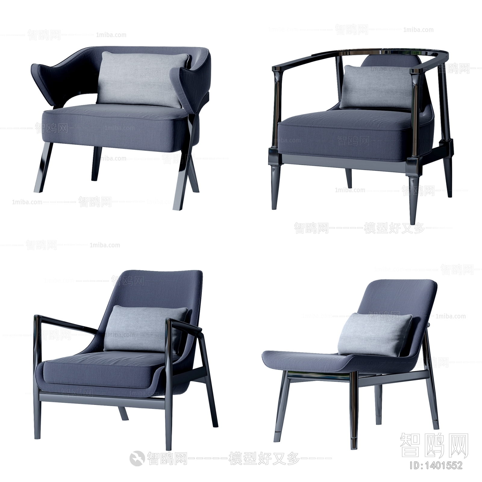 New Chinese Style Lounge Chair