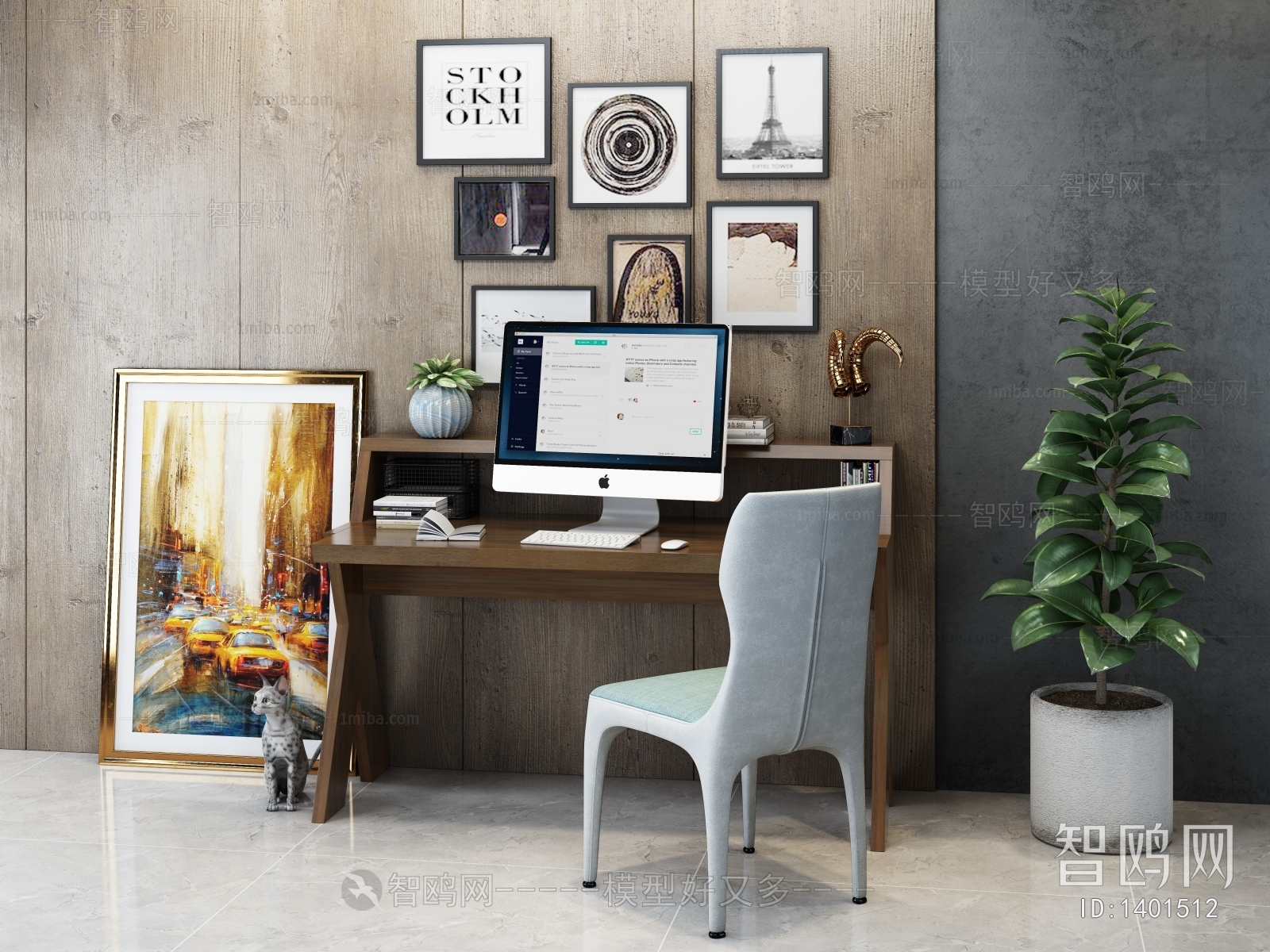 Modern Computer Desk And Chair