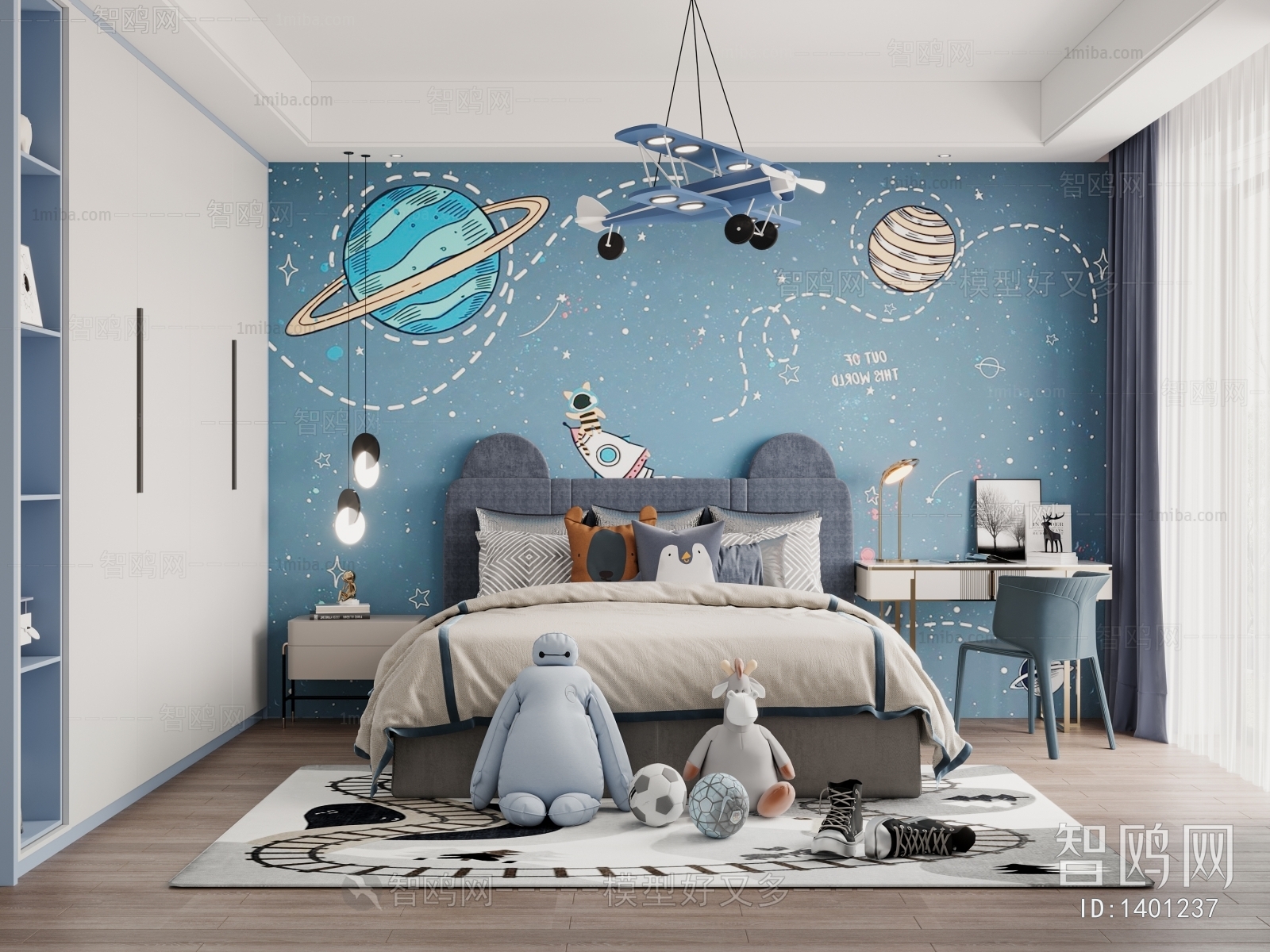 Modern Boy's Room And Son's Room