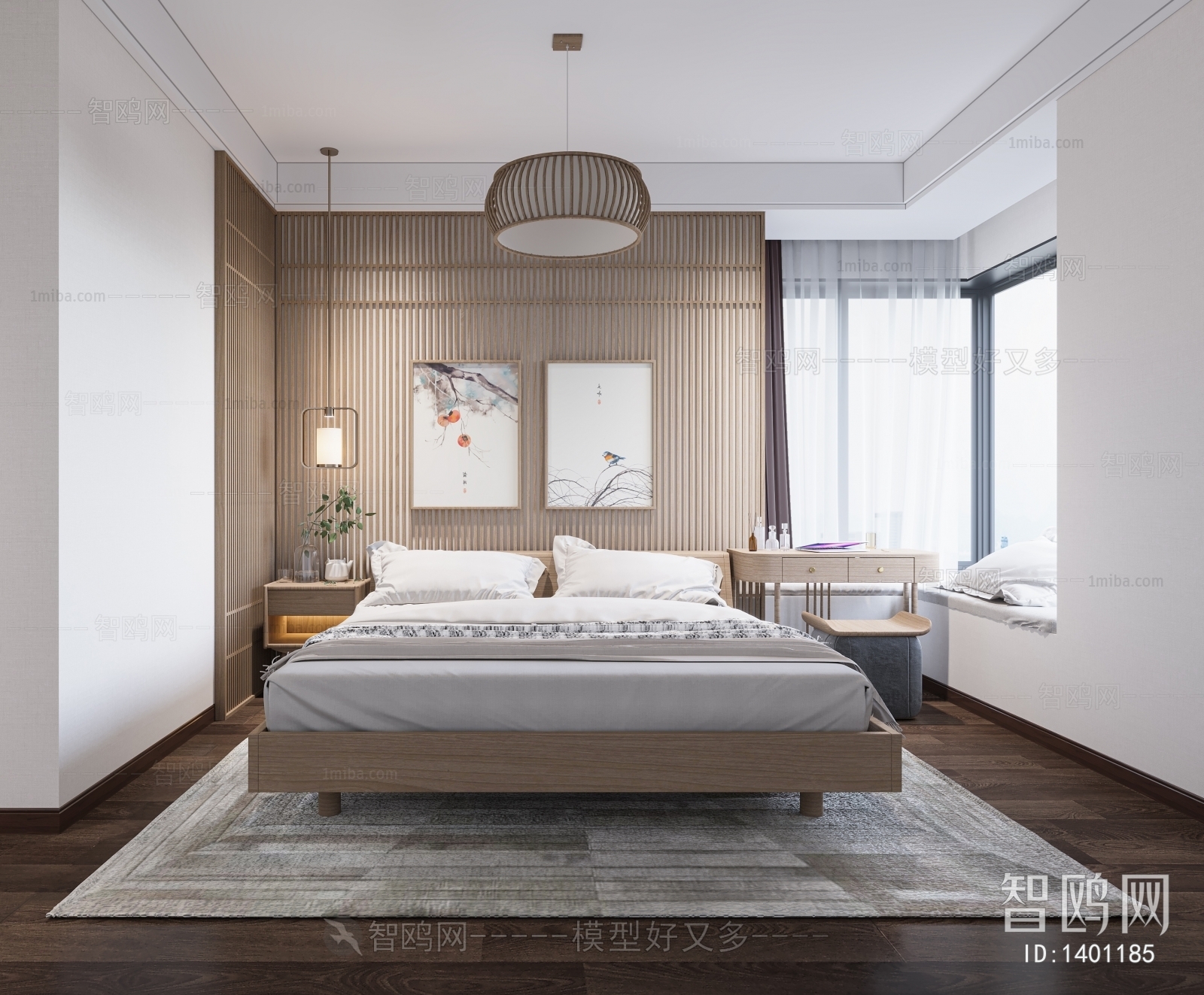 New Chinese Style Bedroom