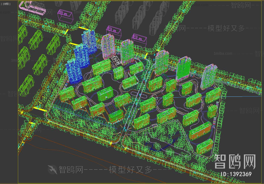 Modern Architectural Bird's-eye View Planning