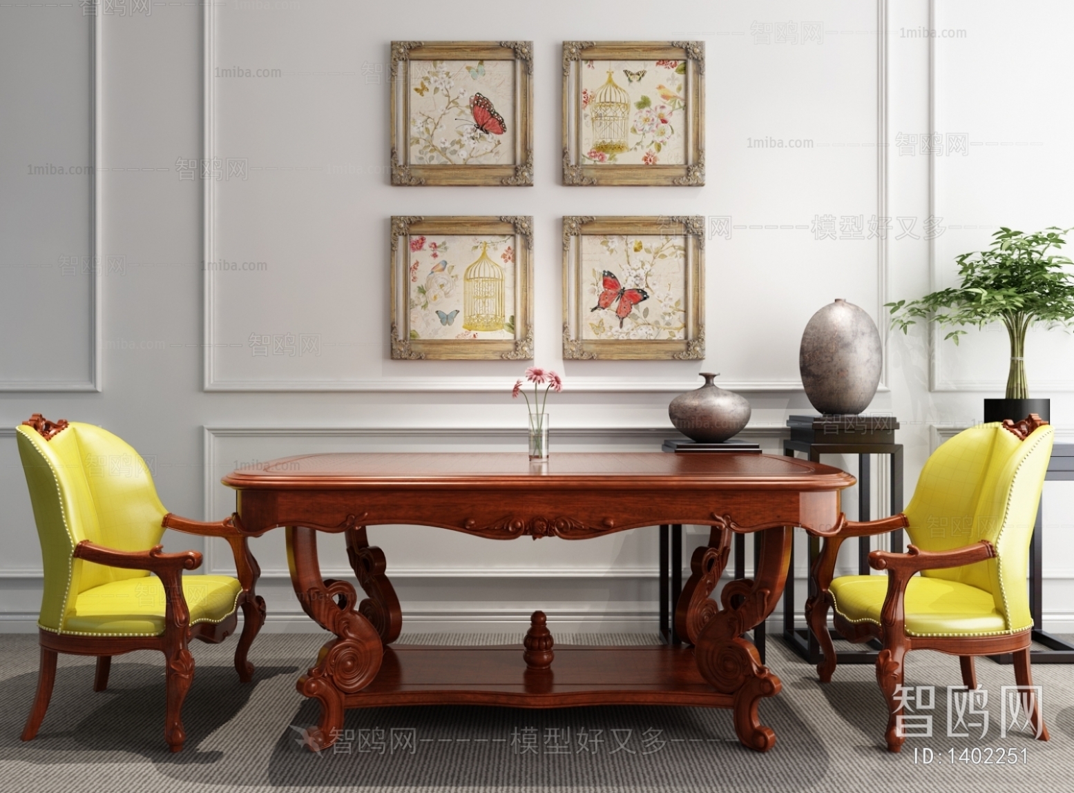 European Style Dining Table And Chairs