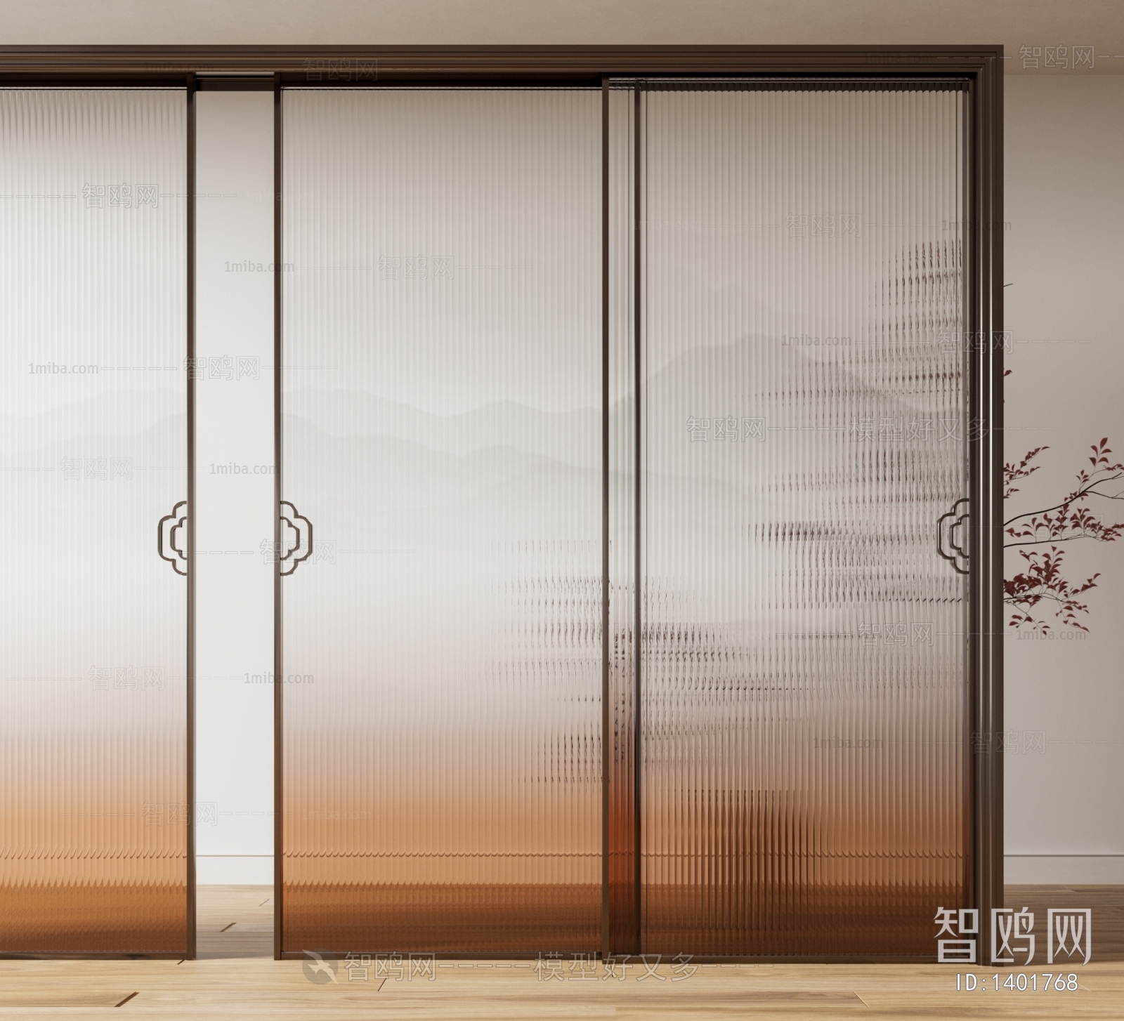 New Chinese Style Sliding Door