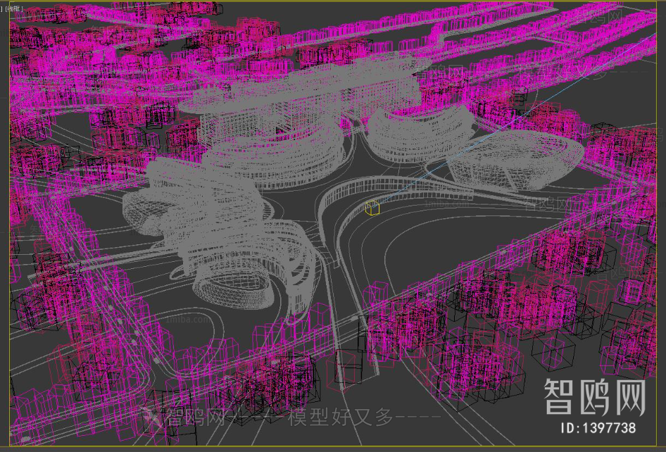 Modern Architectural Bird's-eye View Planning