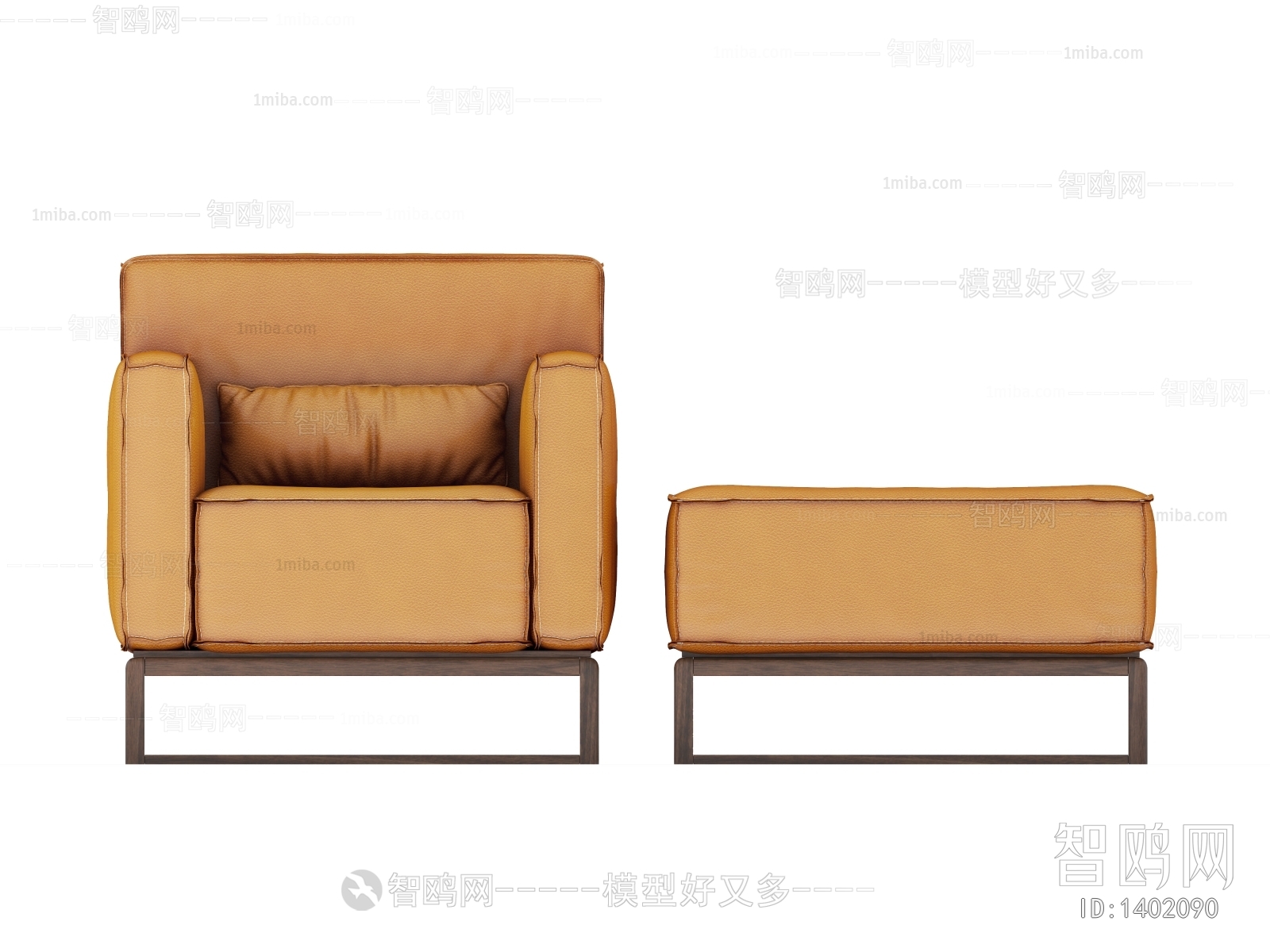 New Chinese Style Single Sofa