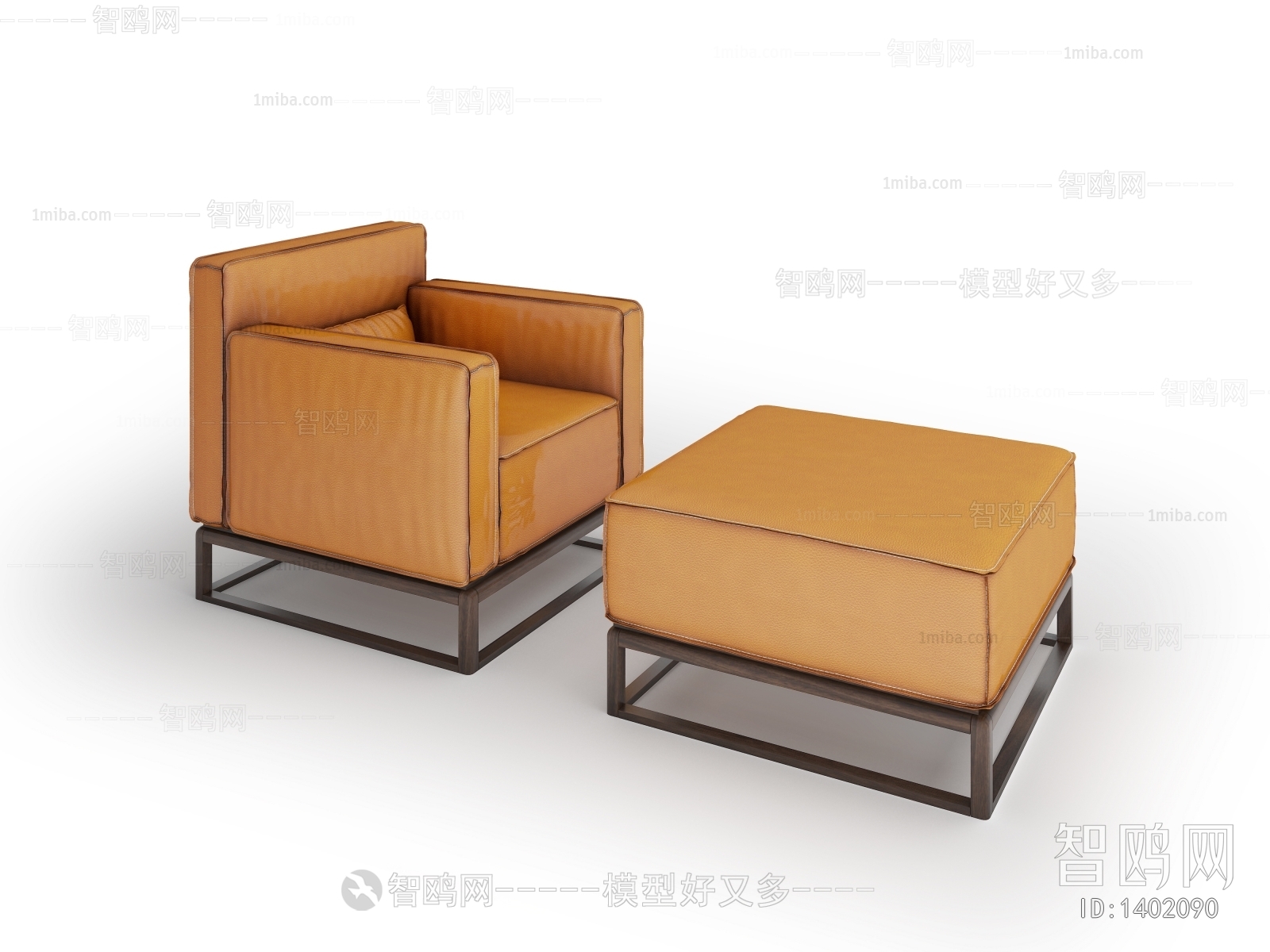 New Chinese Style Single Sofa