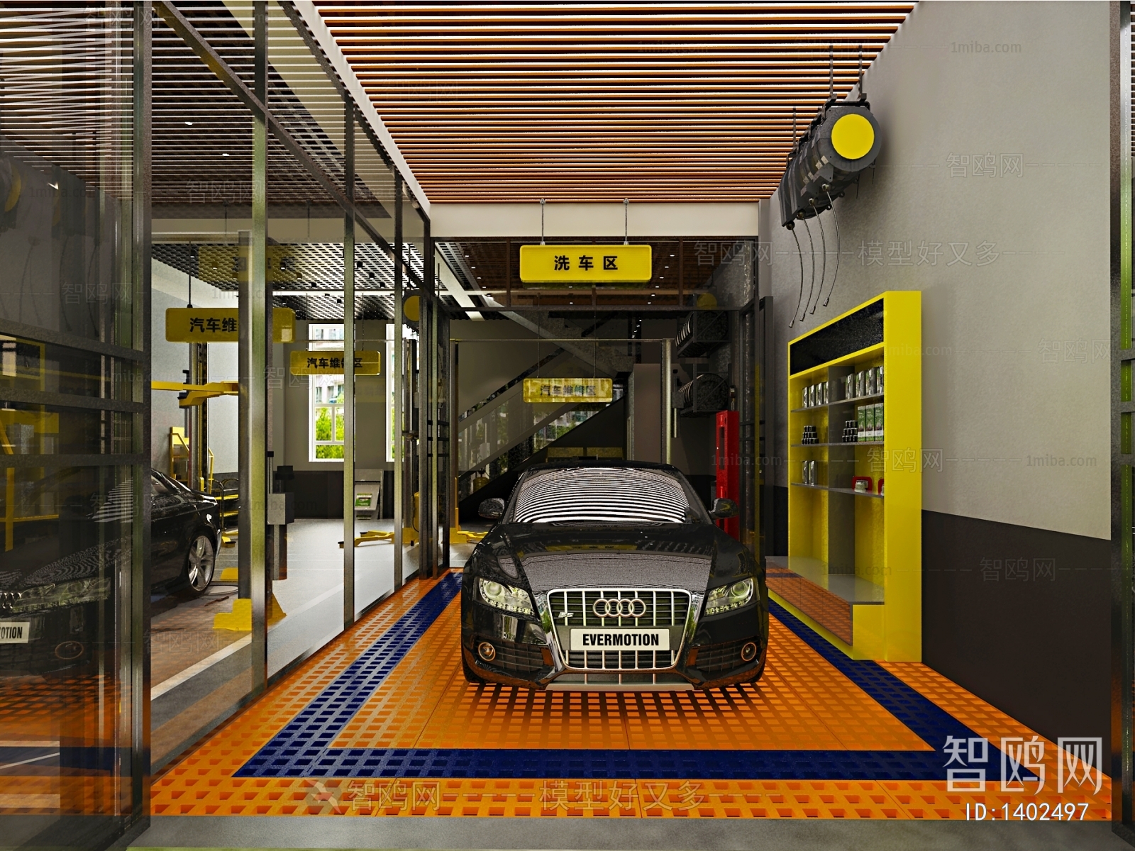 Industrial Style Automobile 4S Shop