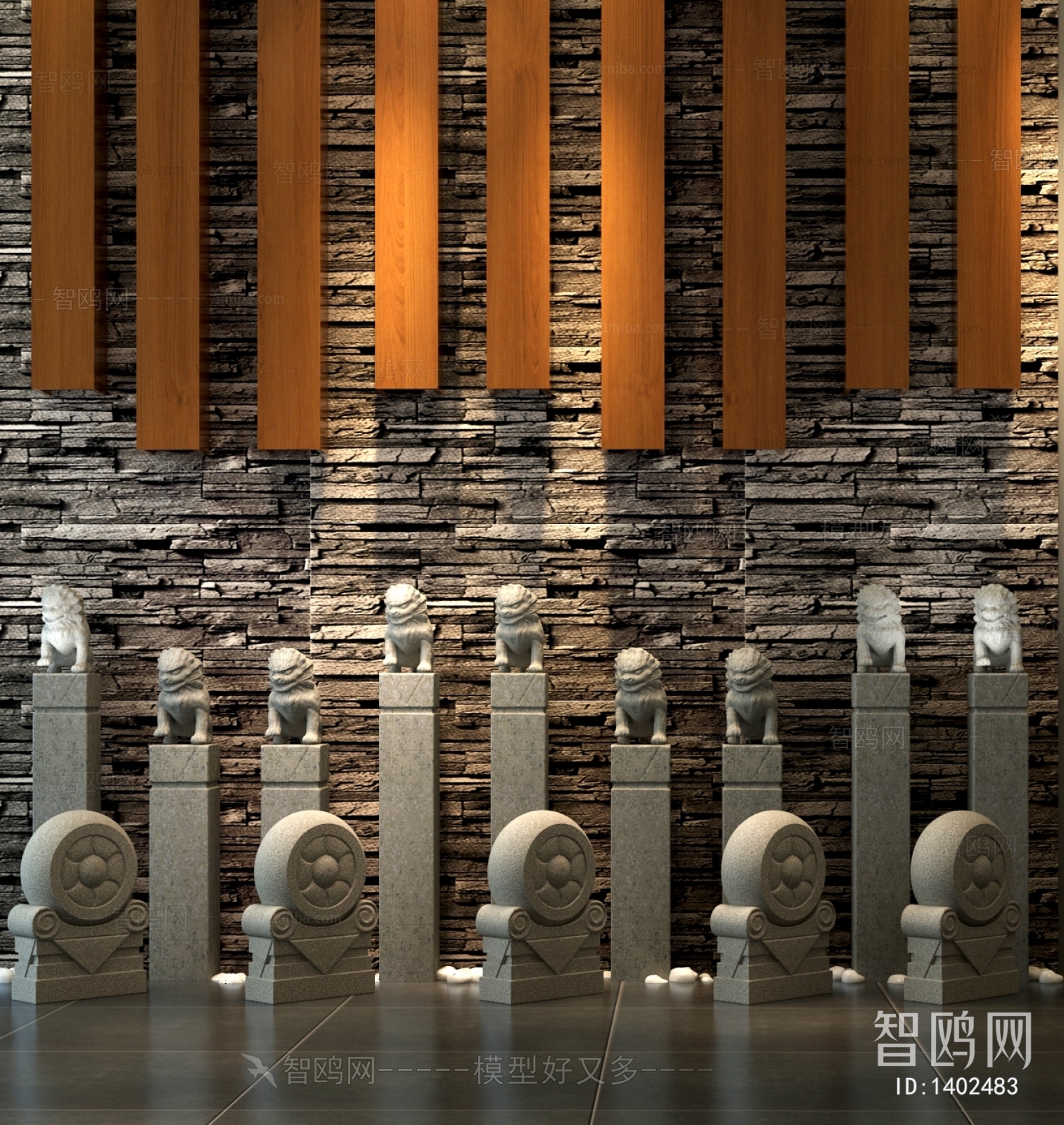 New Chinese Style Stone Carving