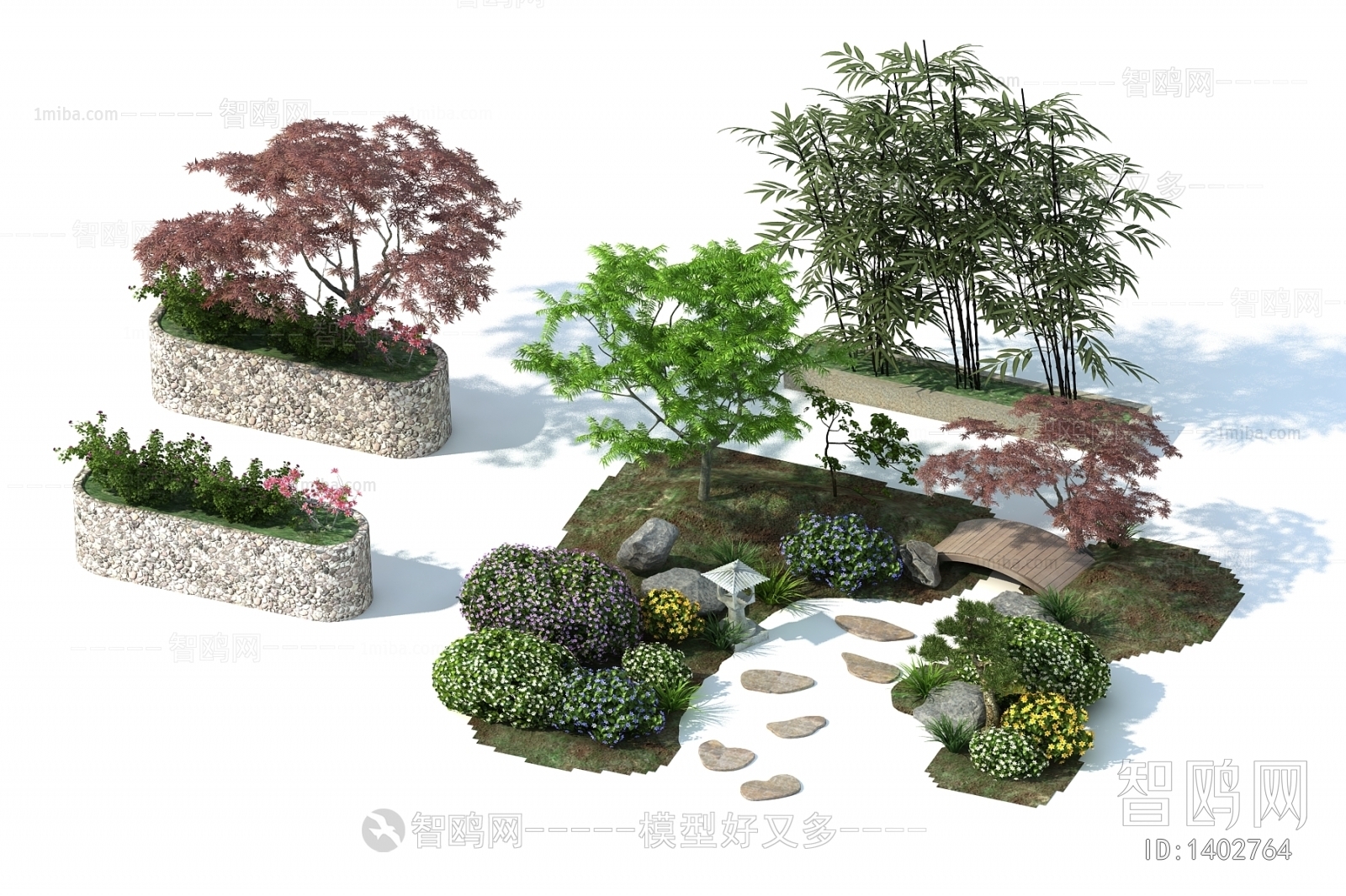 新中式景观植物组合