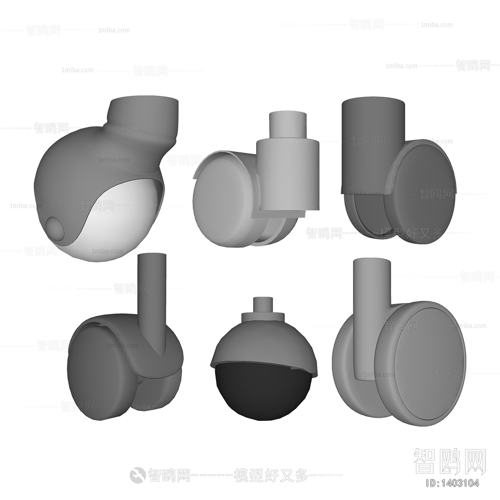 现代滑轮 万向轮