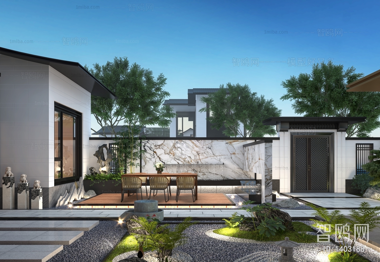 New Chinese Style Courtyard/landscape