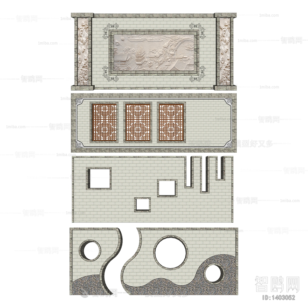 New Chinese Style Building Component