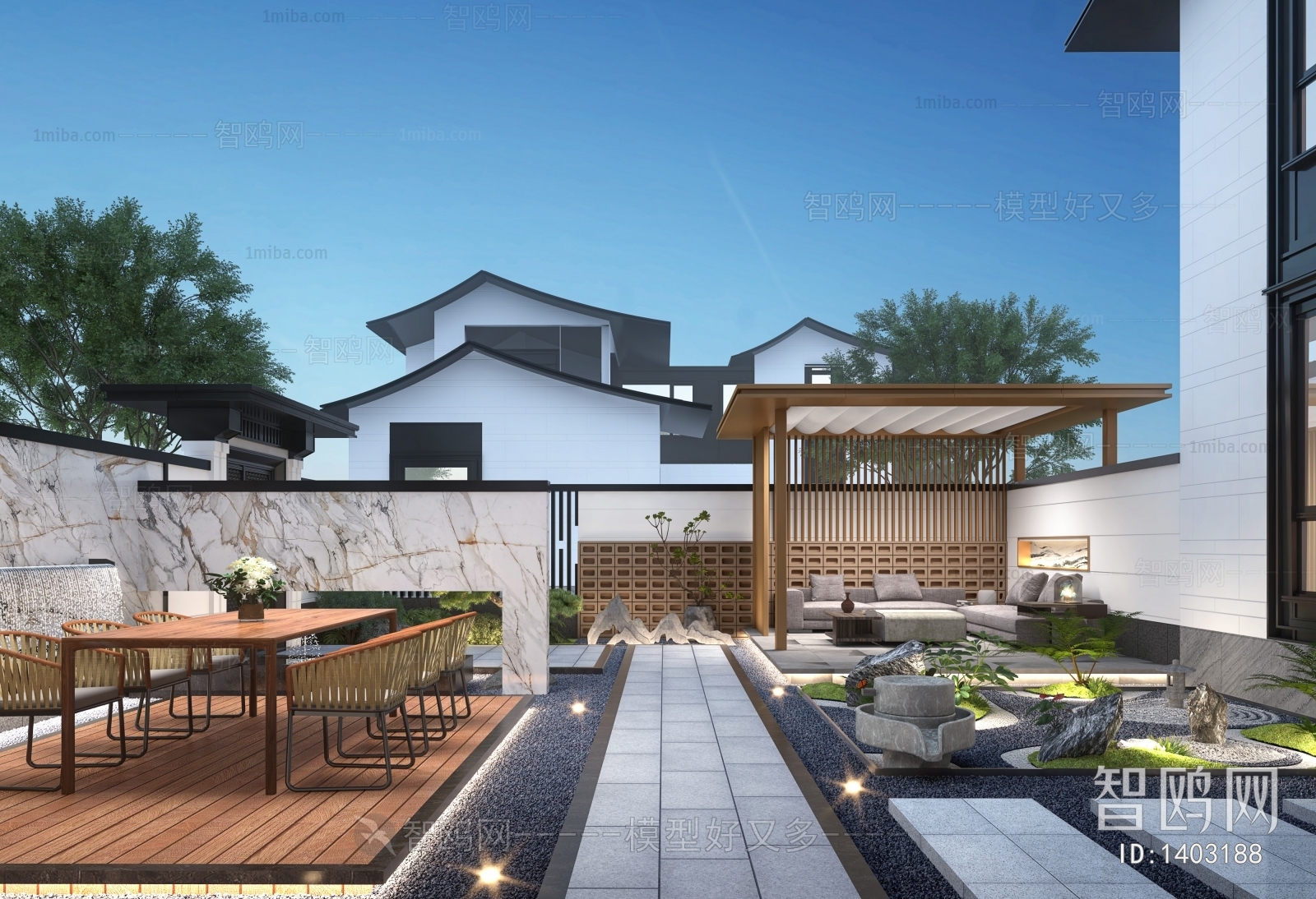 New Chinese Style Courtyard/landscape