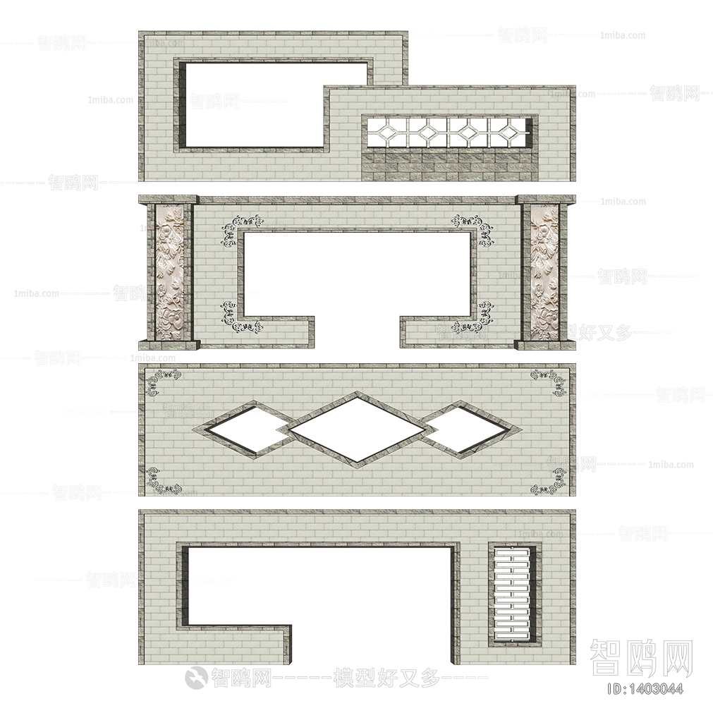 New Chinese Style Building Component