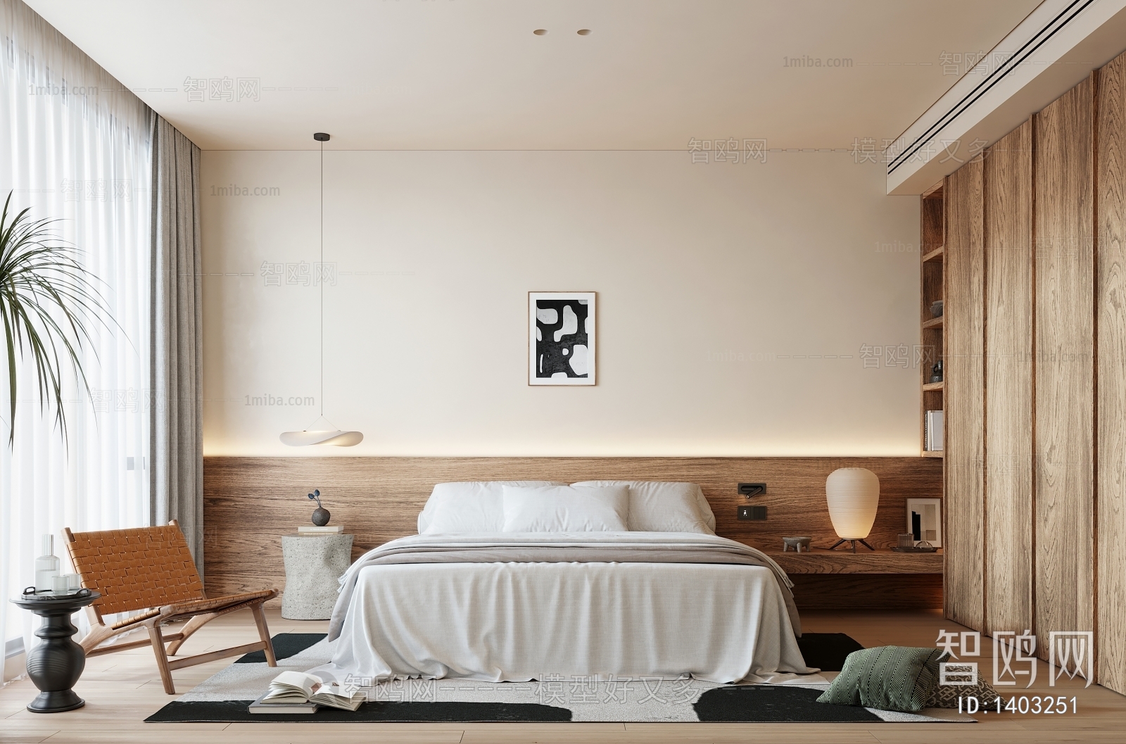 Wabi-sabi Style Bedroom