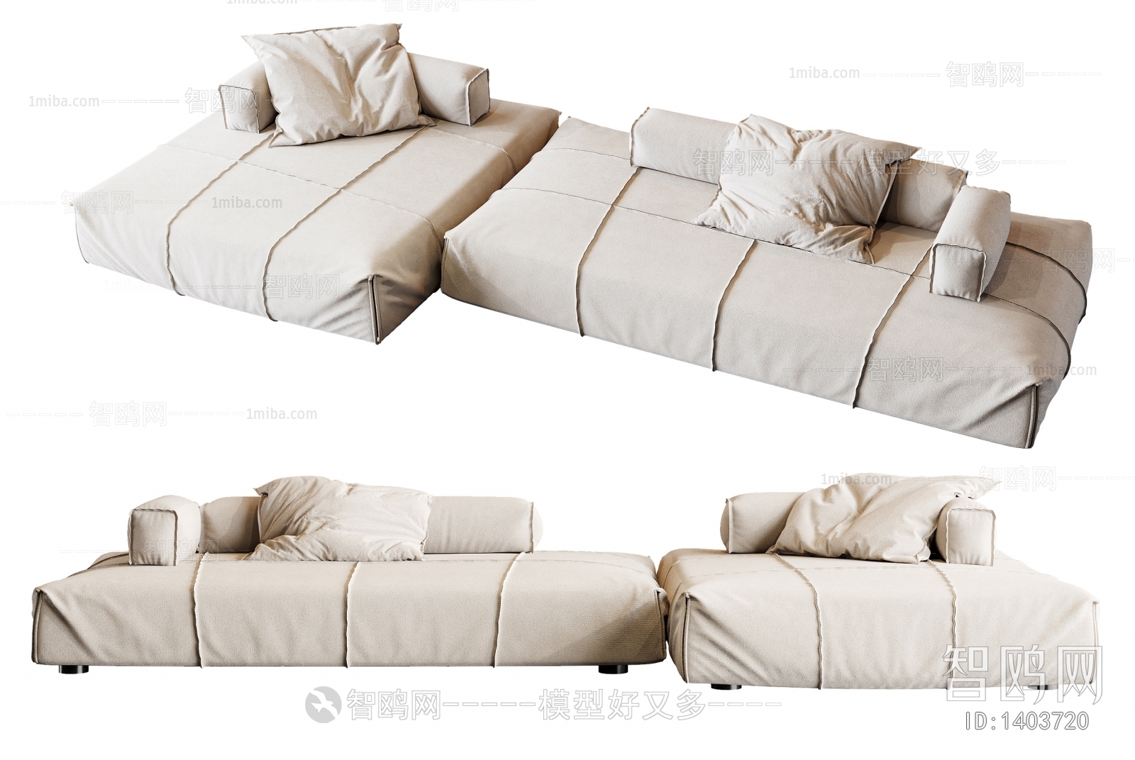 Modern Multi Person Sofa