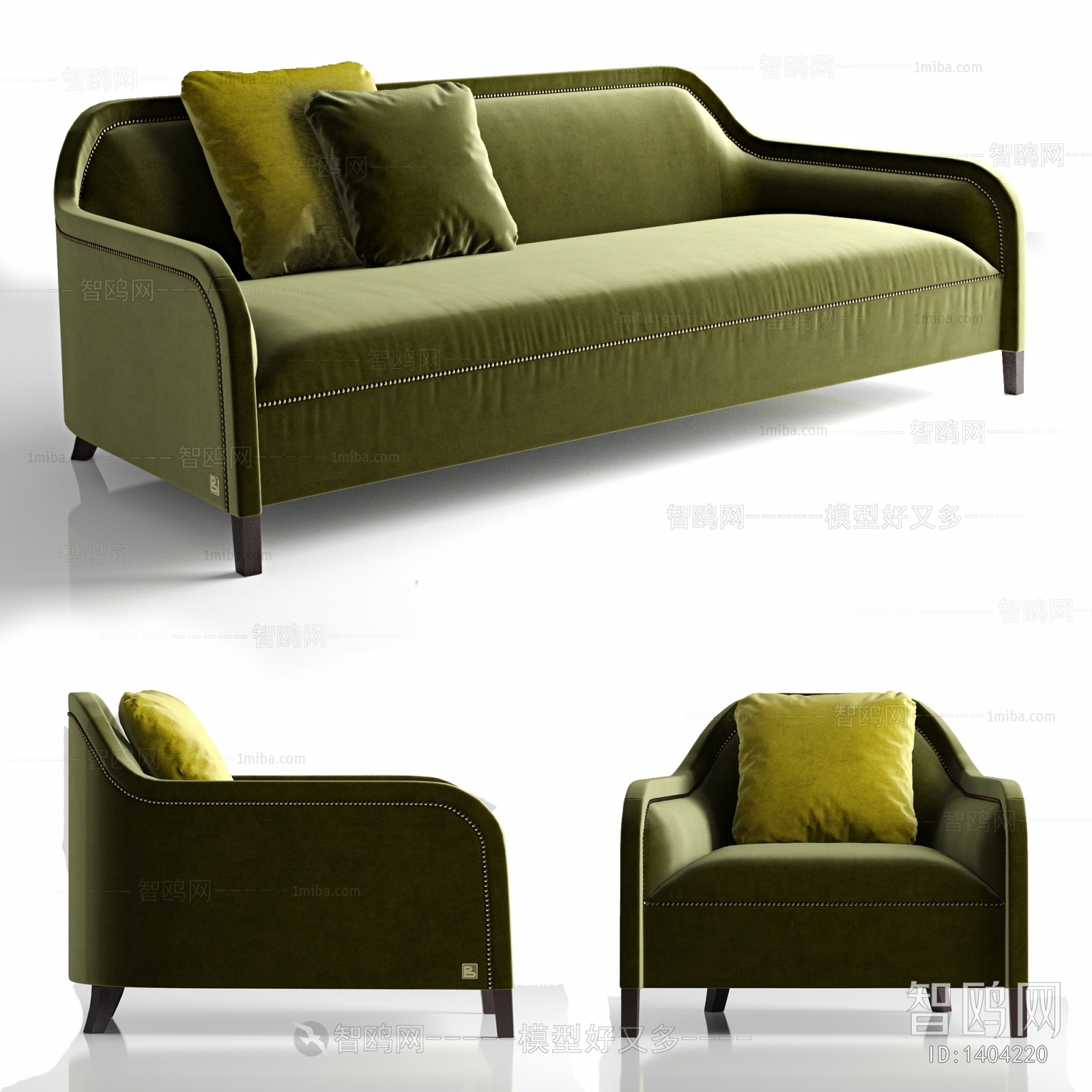 Modern Three-seat Sofa