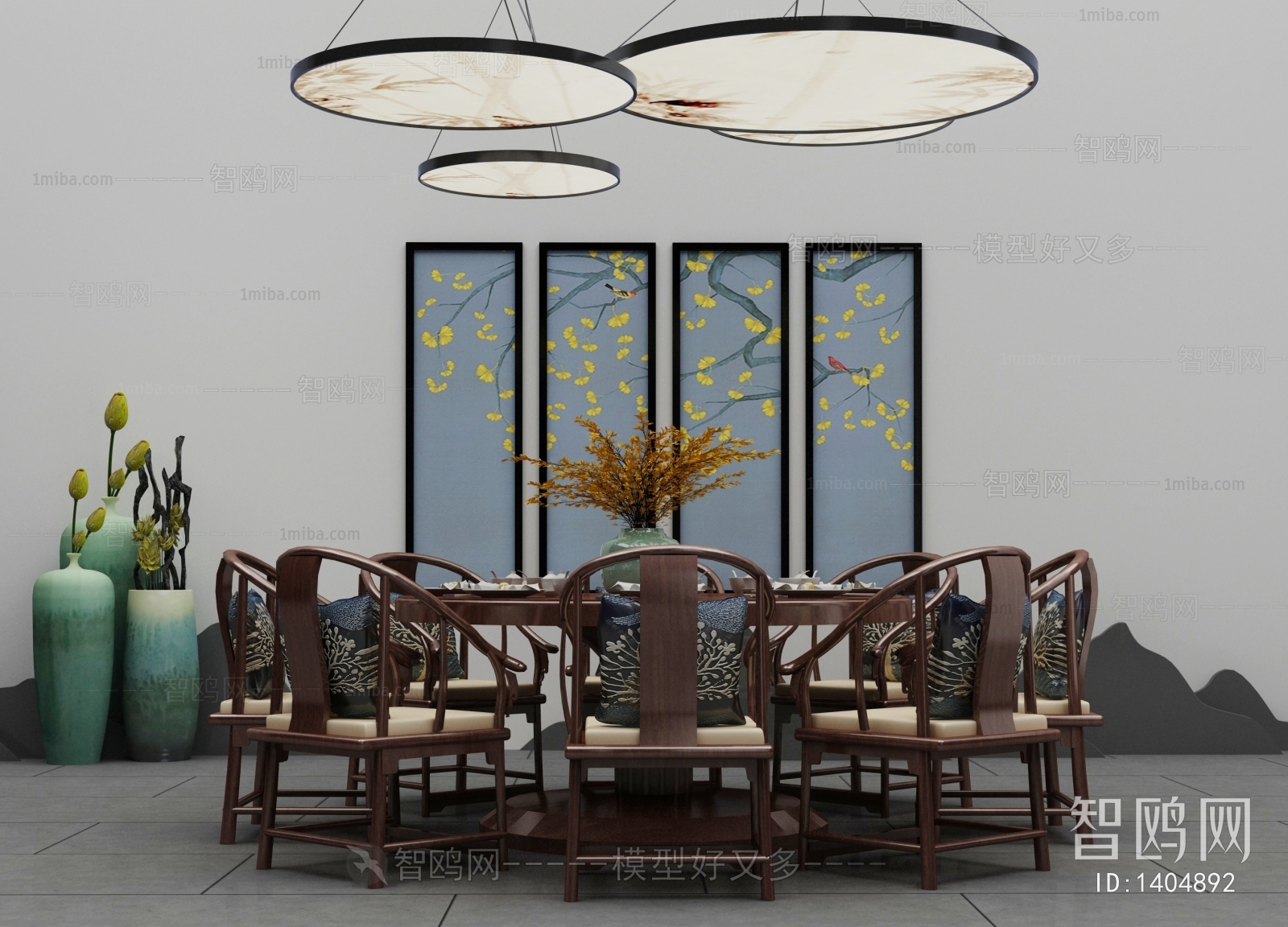 New Chinese Style Dining Table And Chairs