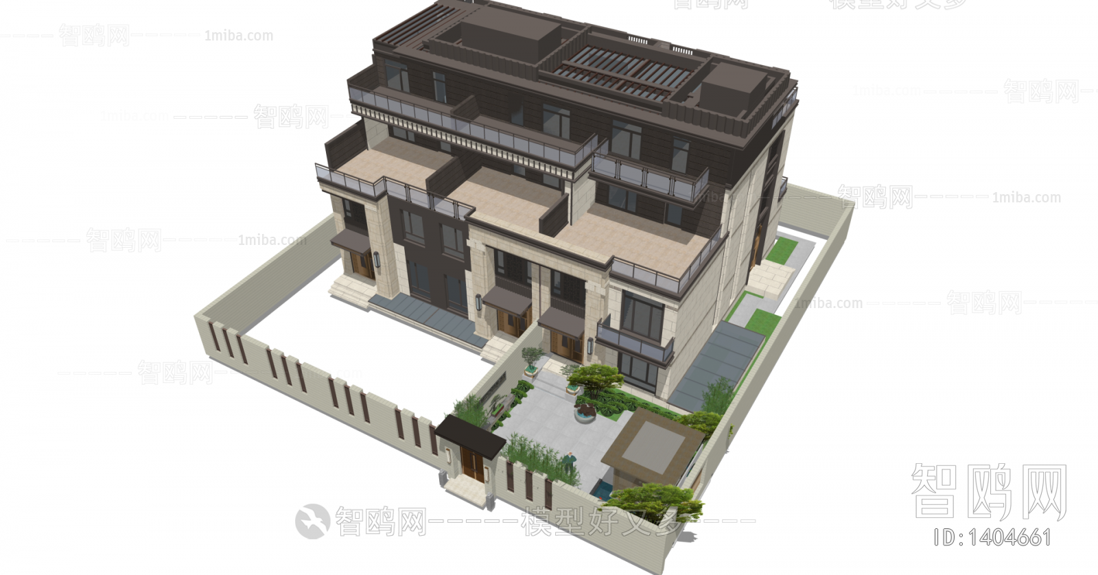 新中式别墅庭院