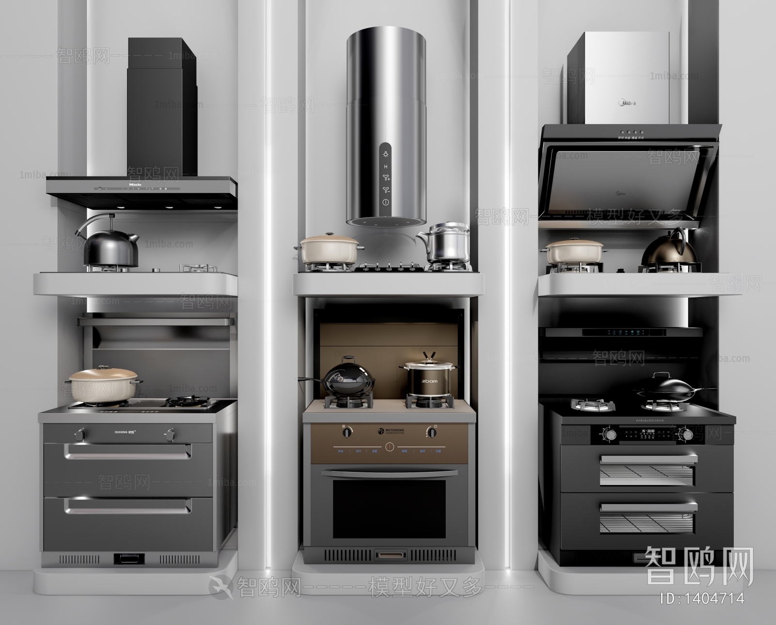 Modern Kitchen Electric Gas Range