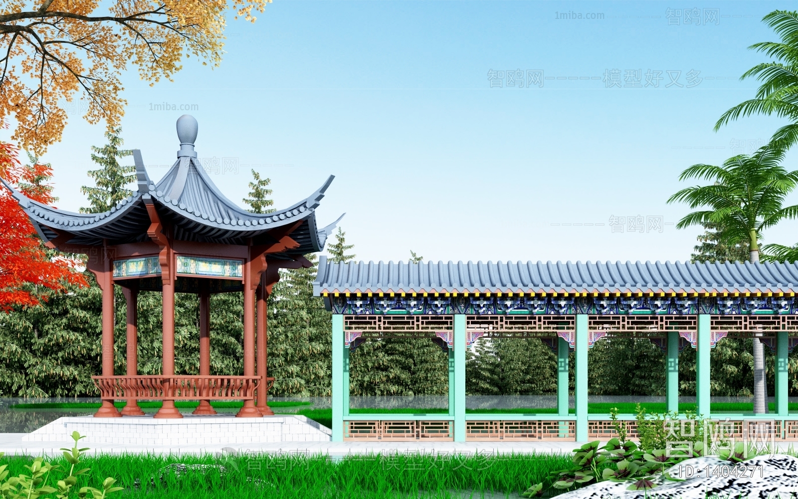 Chinese Style Ancient Architectural Buildings