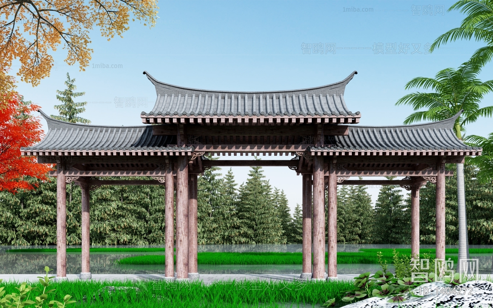 Chinese Style Ancient Architectural Buildings