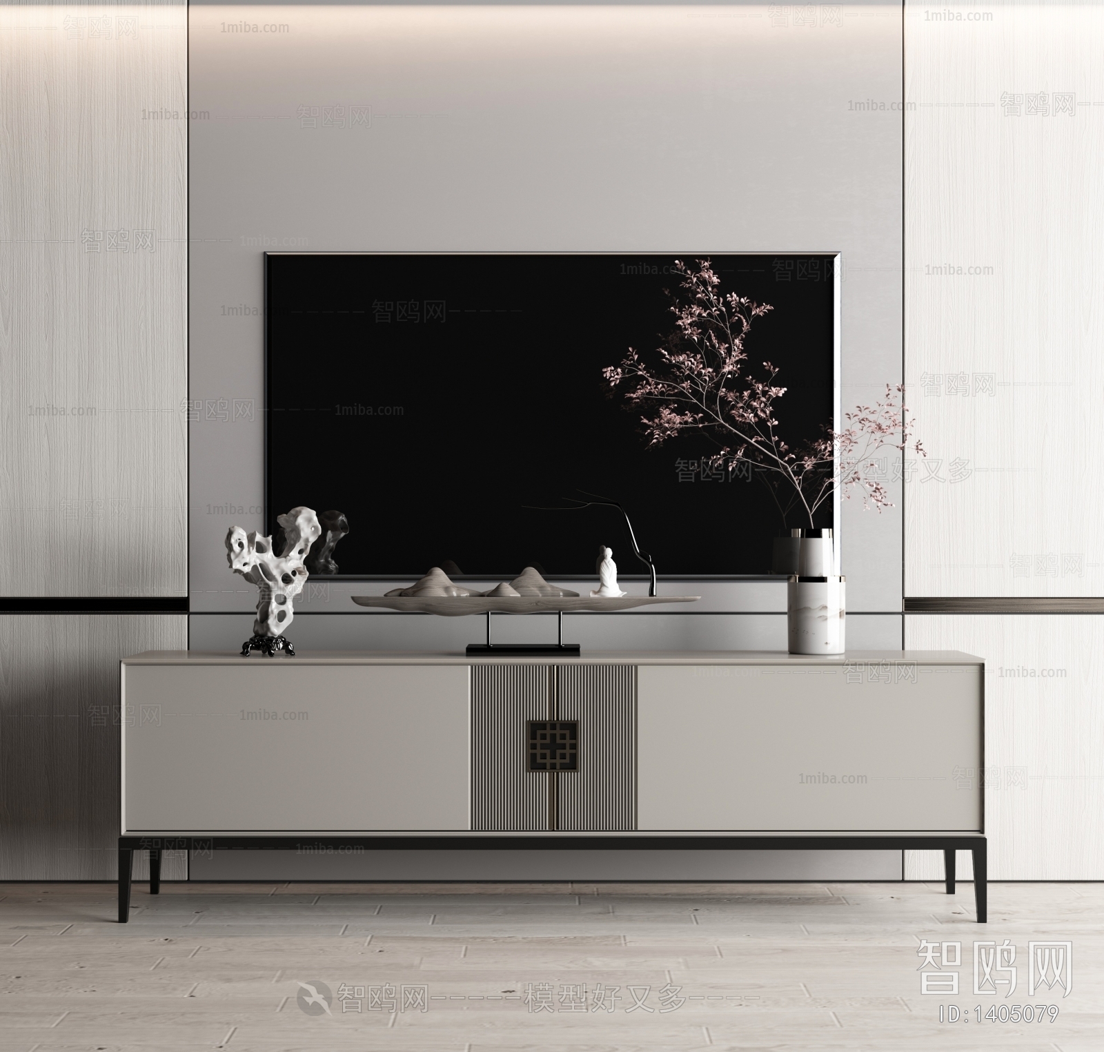 New Chinese Style TV Cabinet