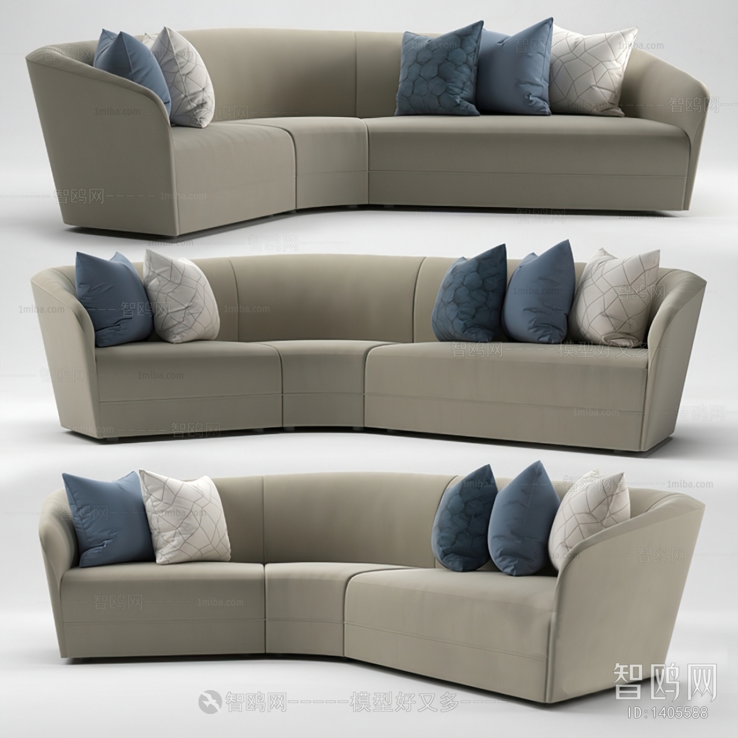 Modern Multi Person Sofa