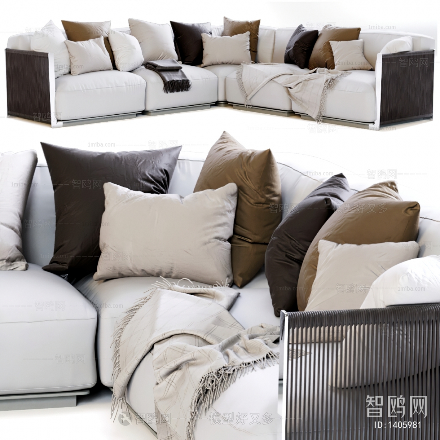 Modern Multi Person Sofa