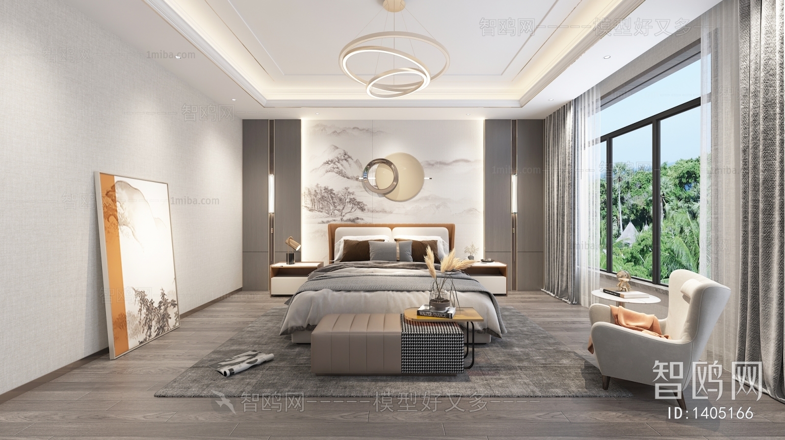 New Chinese Style Bedroom