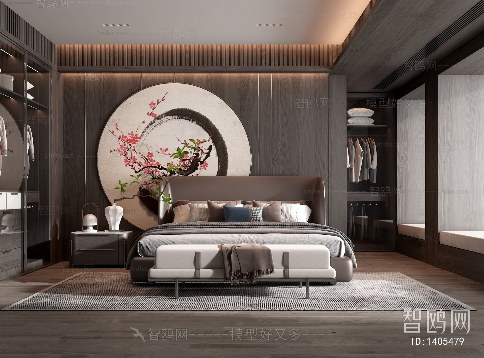 New Chinese Style Bedroom