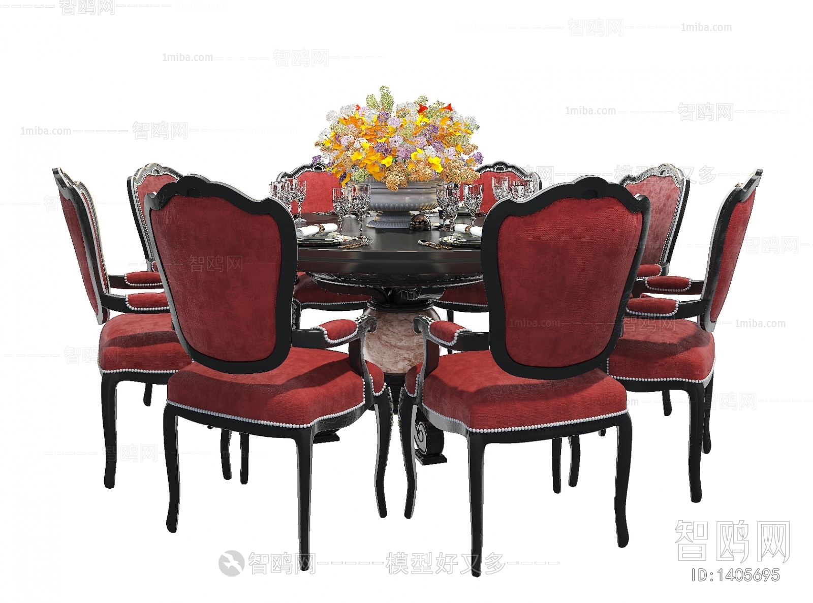 European Style Dining Table And Chairs