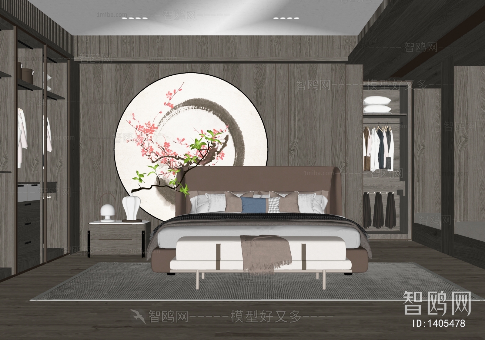 New Chinese Style Bedroom