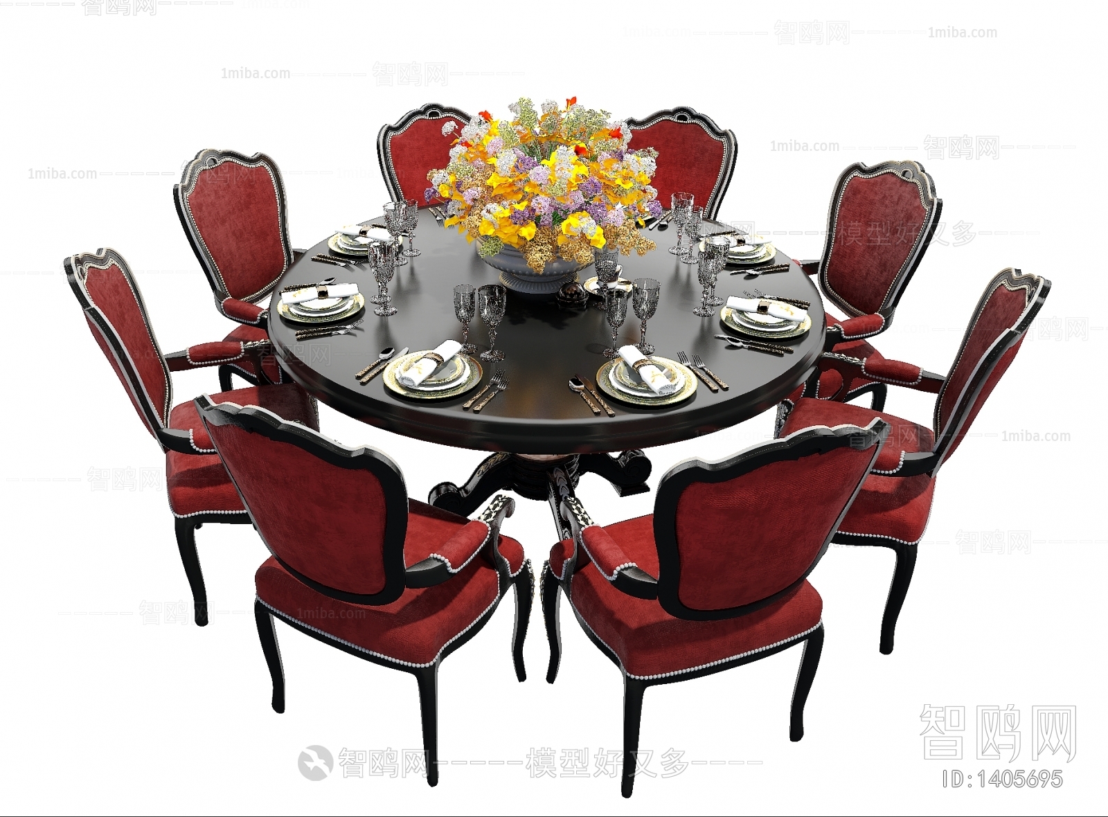 European Style Dining Table And Chairs