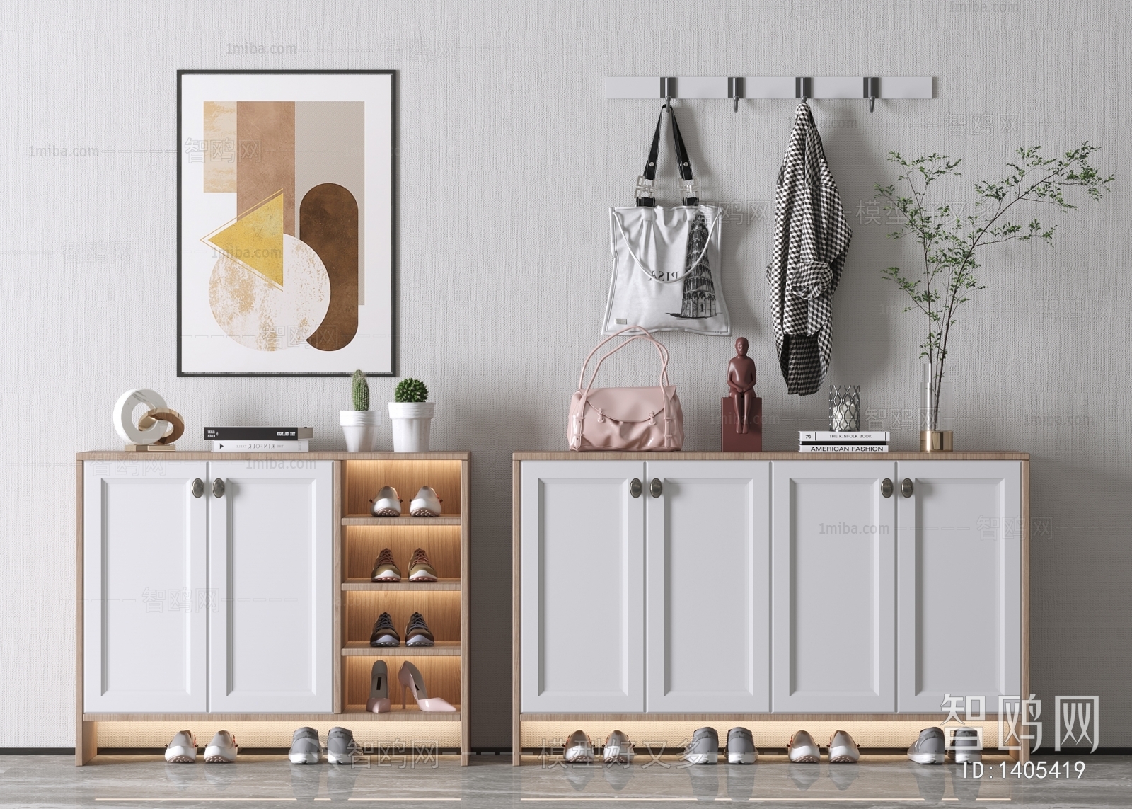 Nordic Style Shoe Cabinet