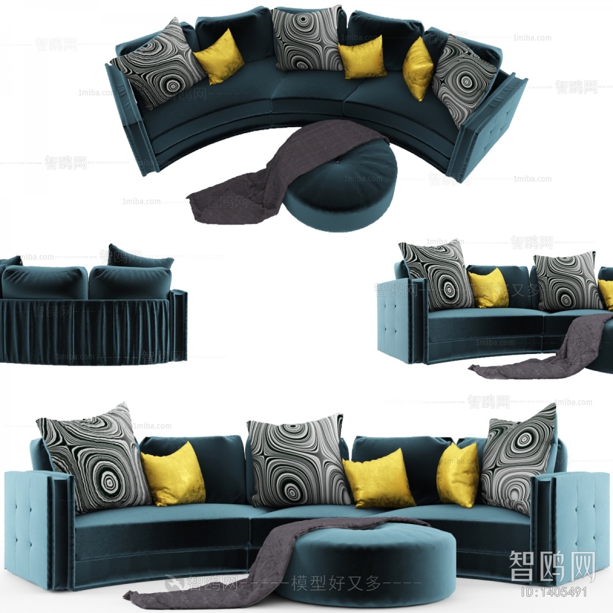 Modern Curved Sofa