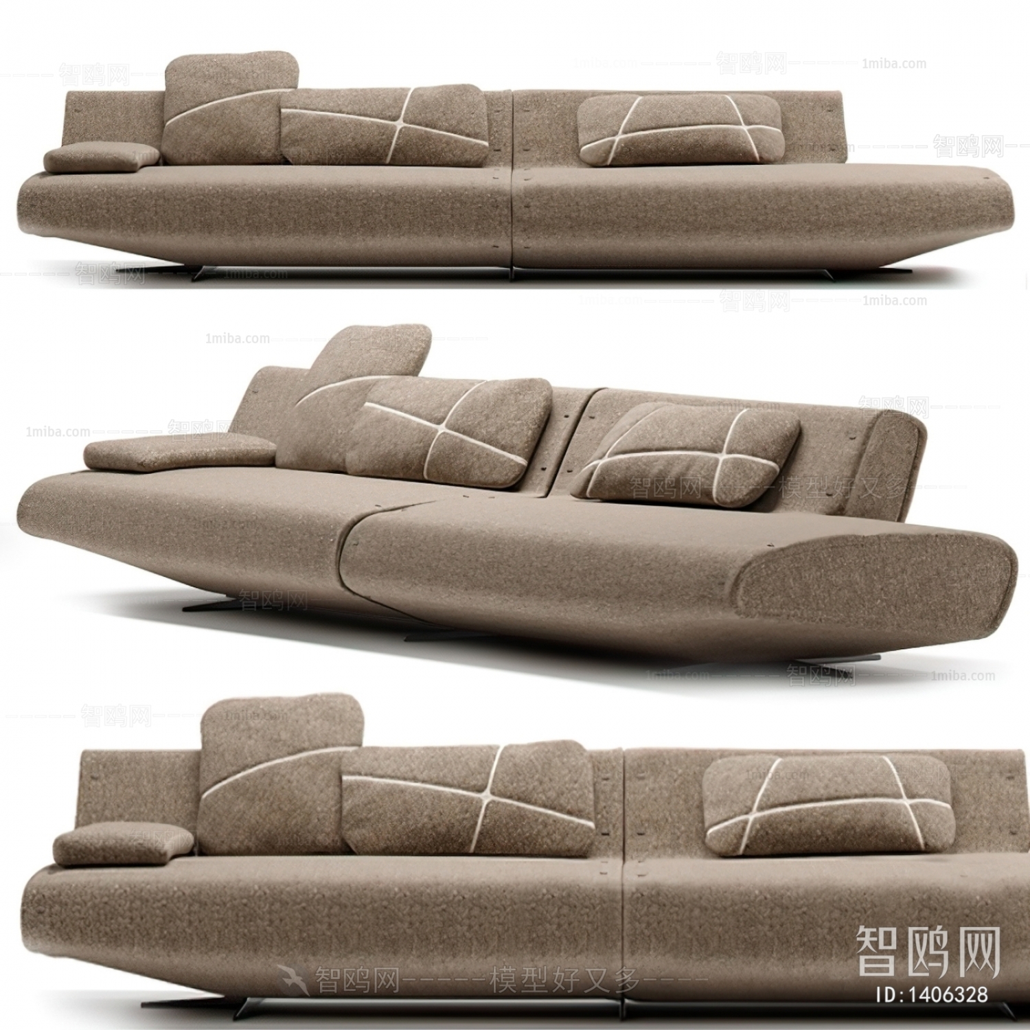 Modern Multi Person Sofa