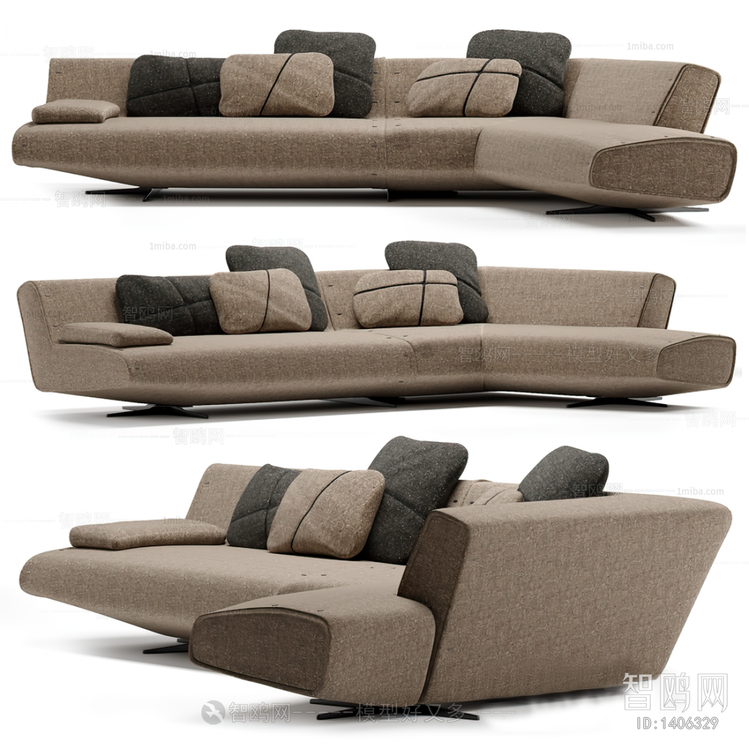 Modern Multi Person Sofa