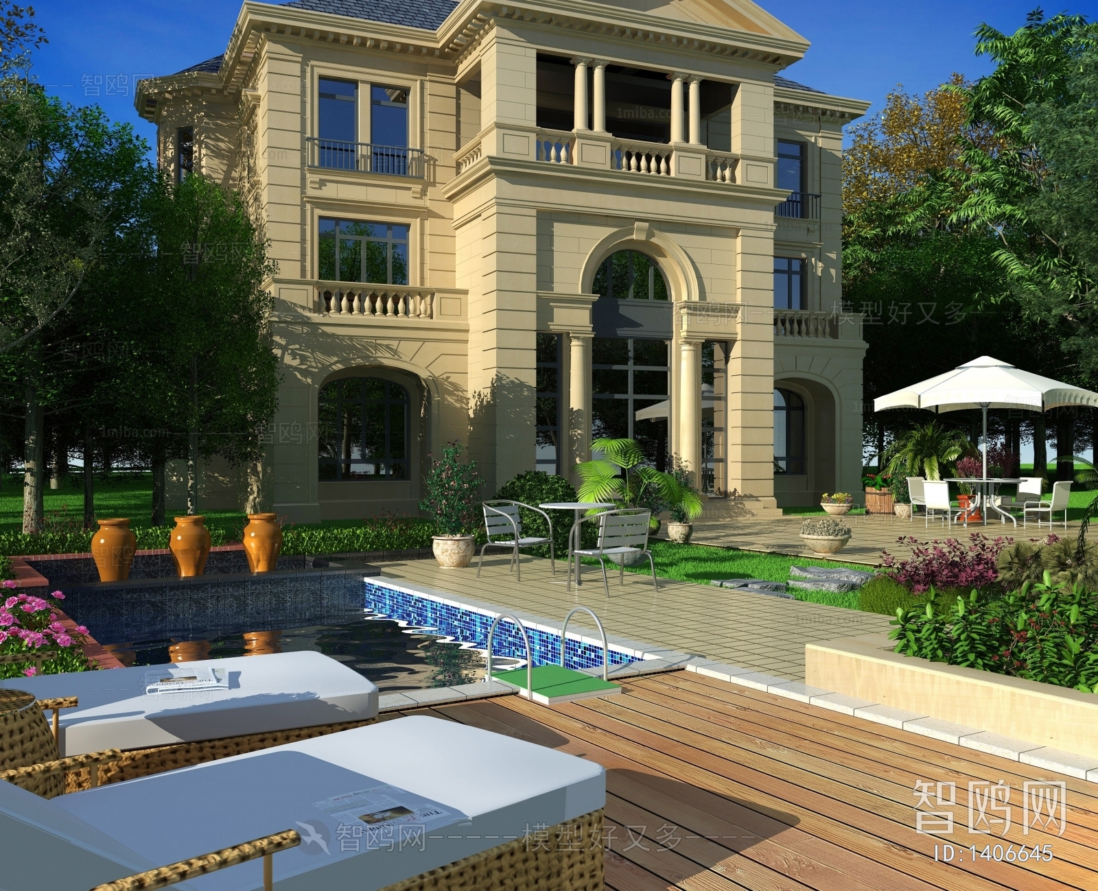 European Style Villa Appearance