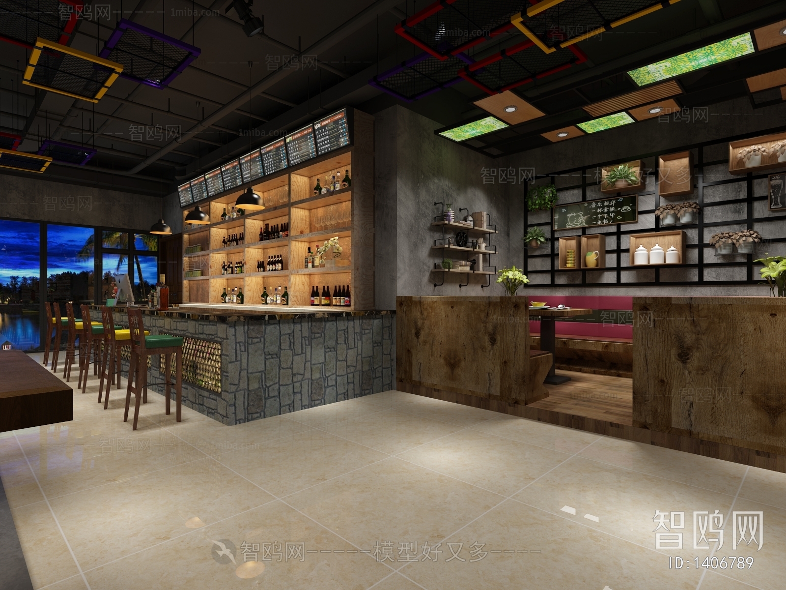 Industrial Style Restaurant