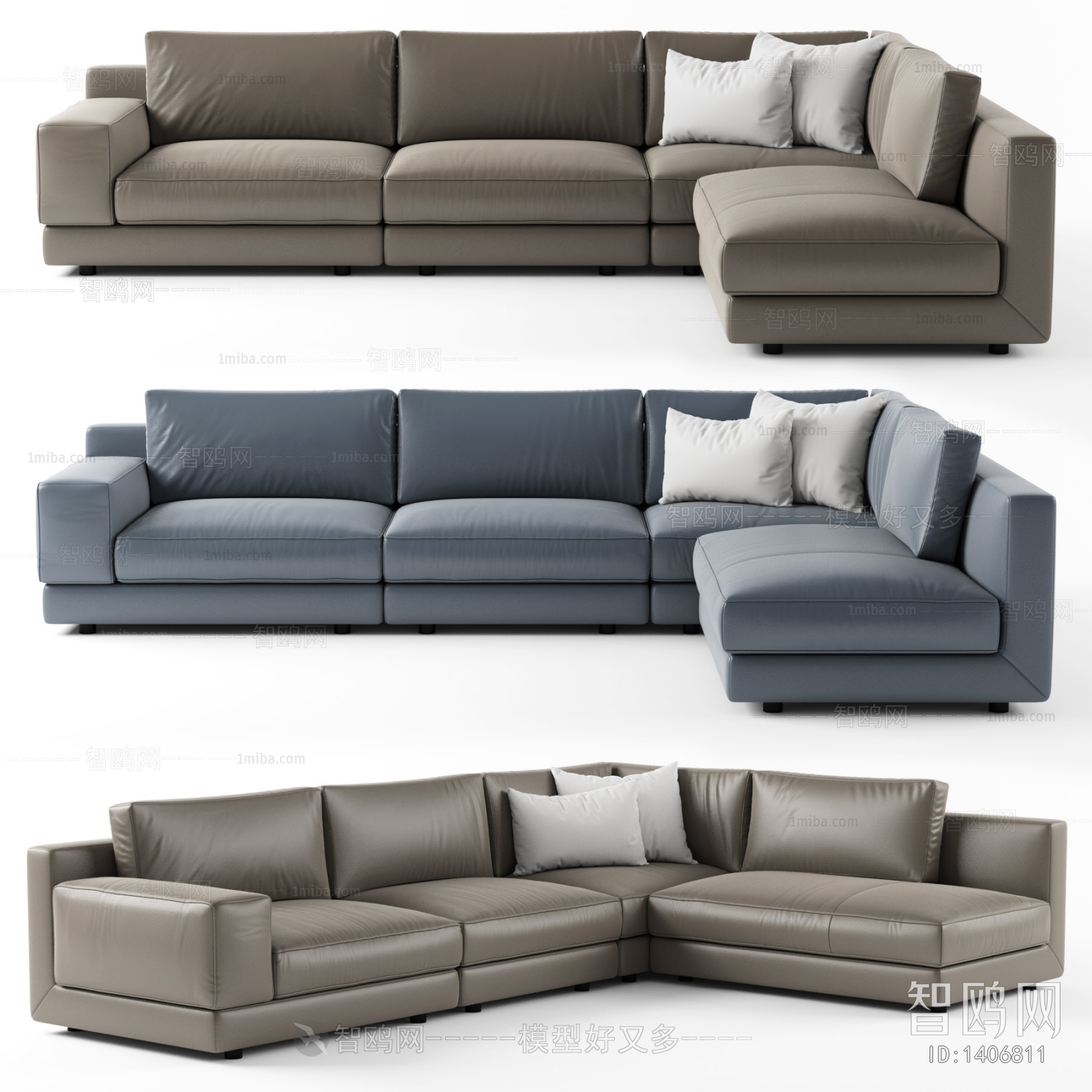 Modern Multi Person Sofa