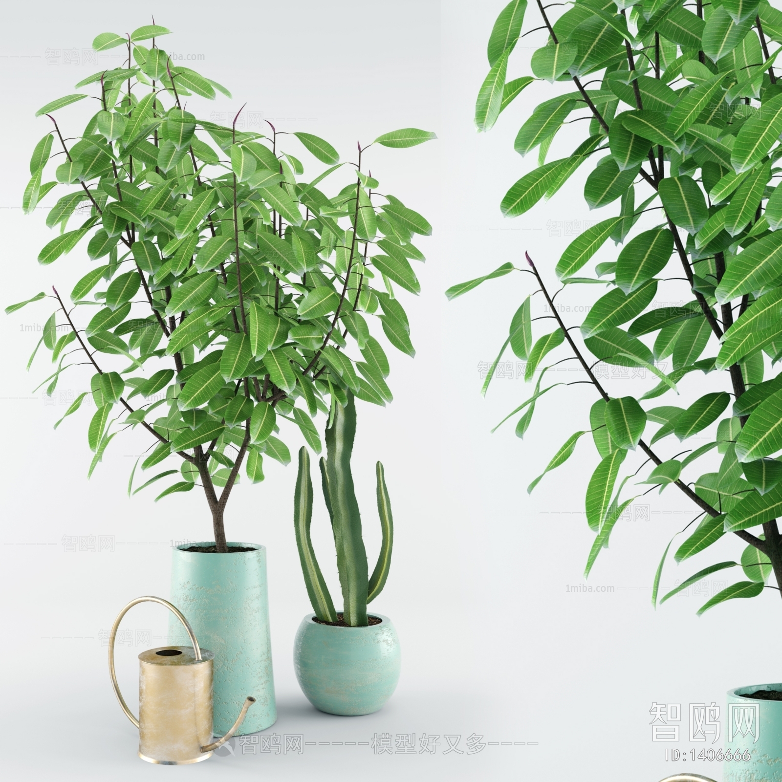 Nordic Style Potted Green Plant