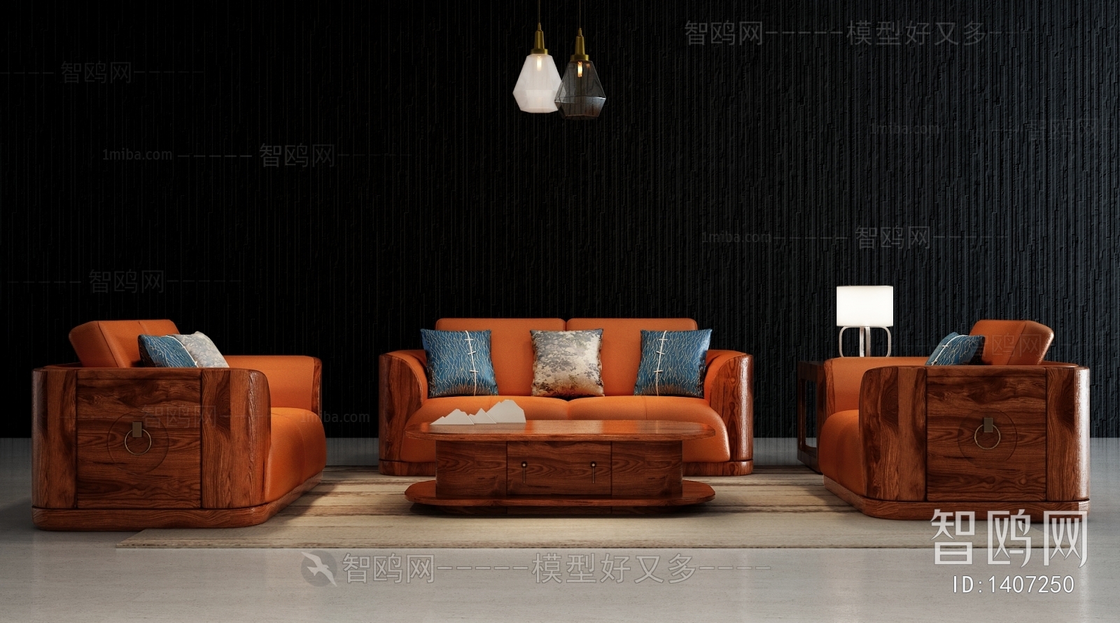 New Chinese Style Sofa Combination