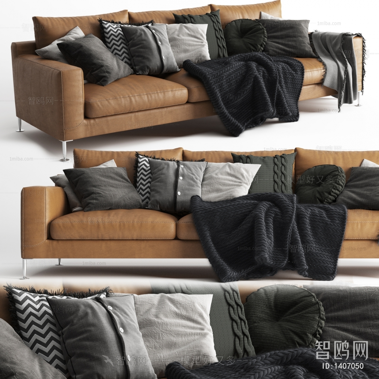 Modern Three-seat Sofa