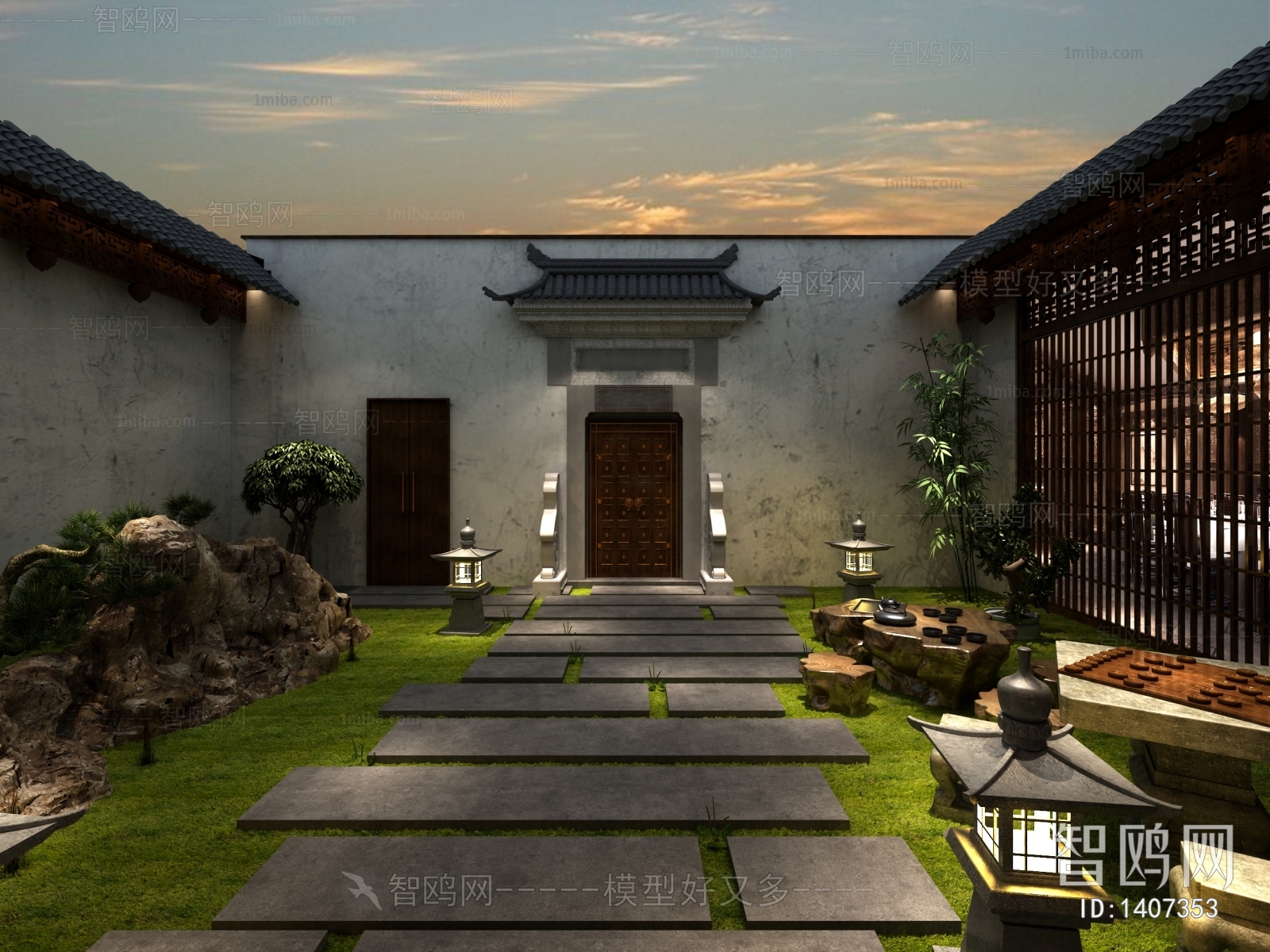 Chinese Style Courtyard/landscape